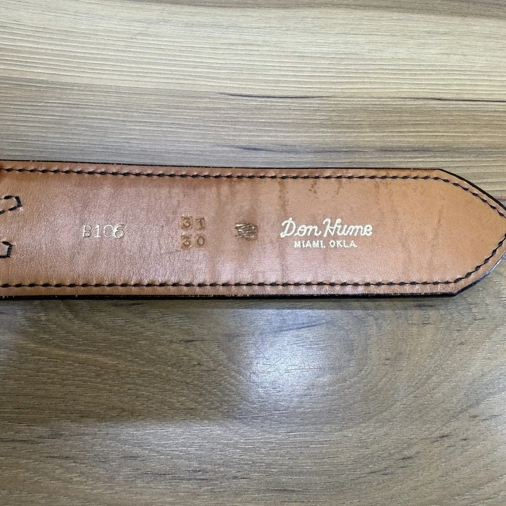 Don Hume Miami Oklahoma Duty Belt Size 30/31 Black Leather Officer